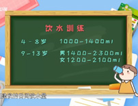 建议孩子的日间饮水量