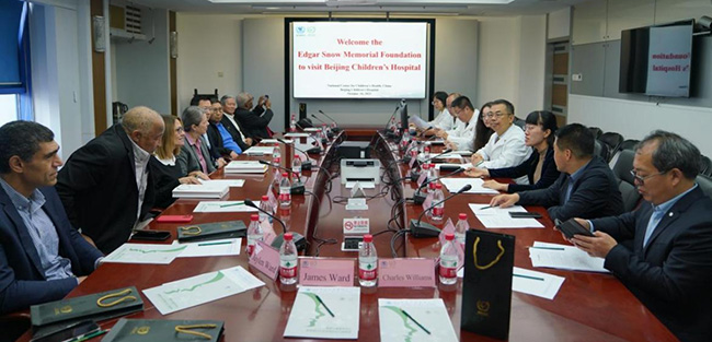 美国埃德加·斯诺纪念基金会代表团及北京友协一行到访北京儿童医院
